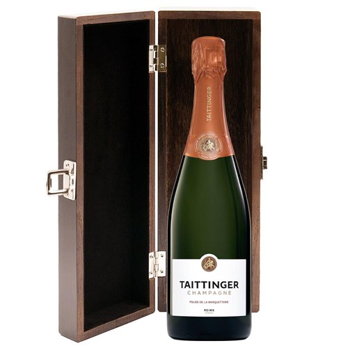 Taittinger Les Folies de la Marquetterie 75cl in Luxury Gift Box